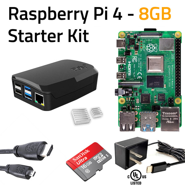 MakerBright Raspberry Pi 4 Starter Kit (8GB) - MakerBright