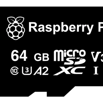 Official Raspberry Pi 64GB MicroSD Card, A2, V30