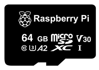 Official Raspberry Pi 64GB MicroSD Card, A2, V30