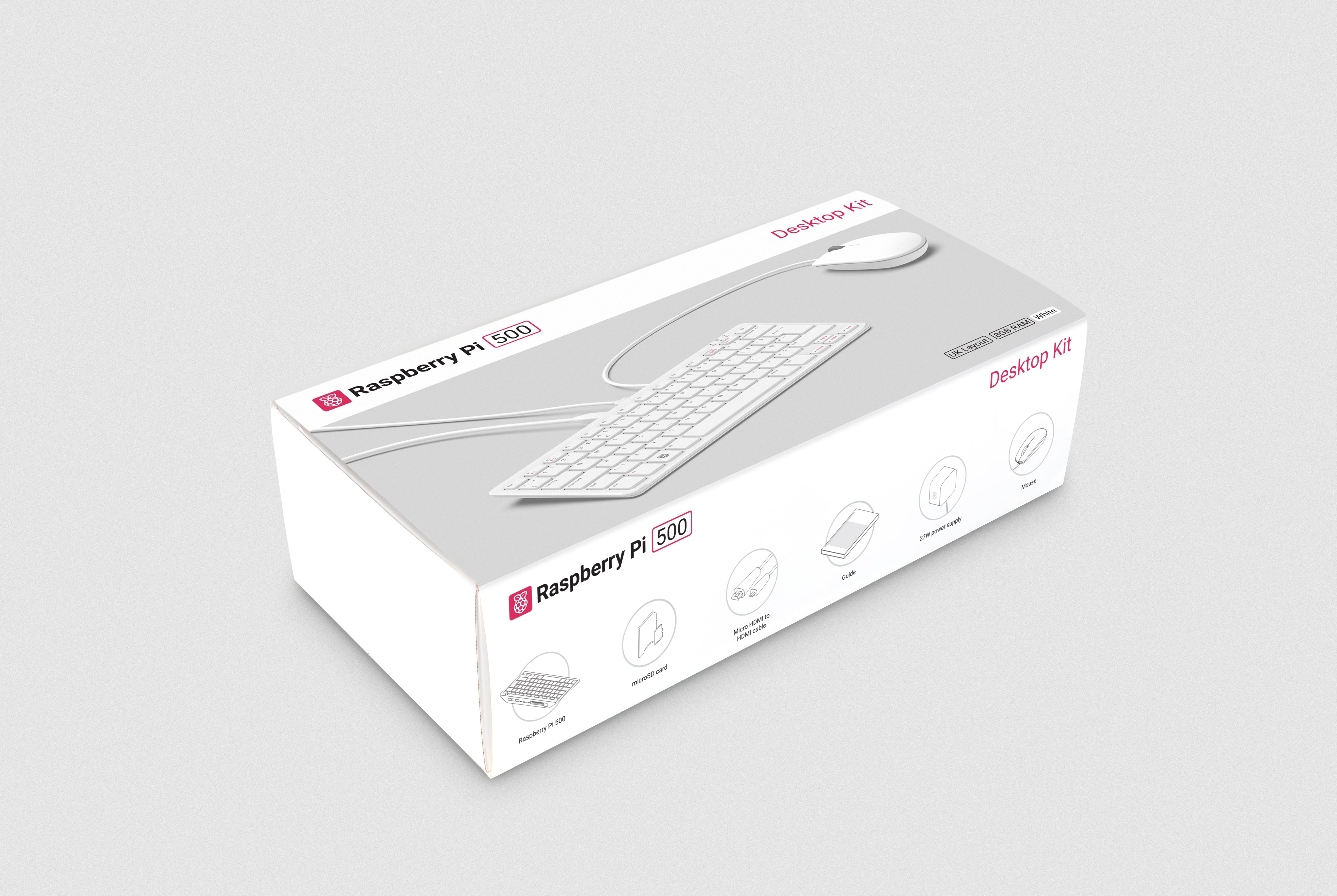 Brite Raspberry Raspberry Pi 500 Kit - MakerBright