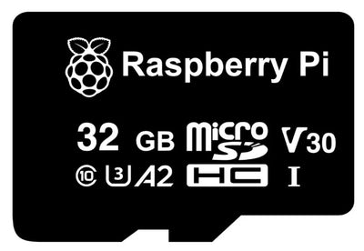 Official Raspberry Pi 32GB MicroSD Card, A2, V30