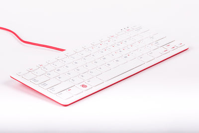 Raspberry Pi Keyboard and Hub (Red/White)