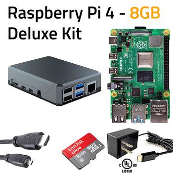 MakerBright Raspberry Pi 4 Deluxe Kit (8GB)