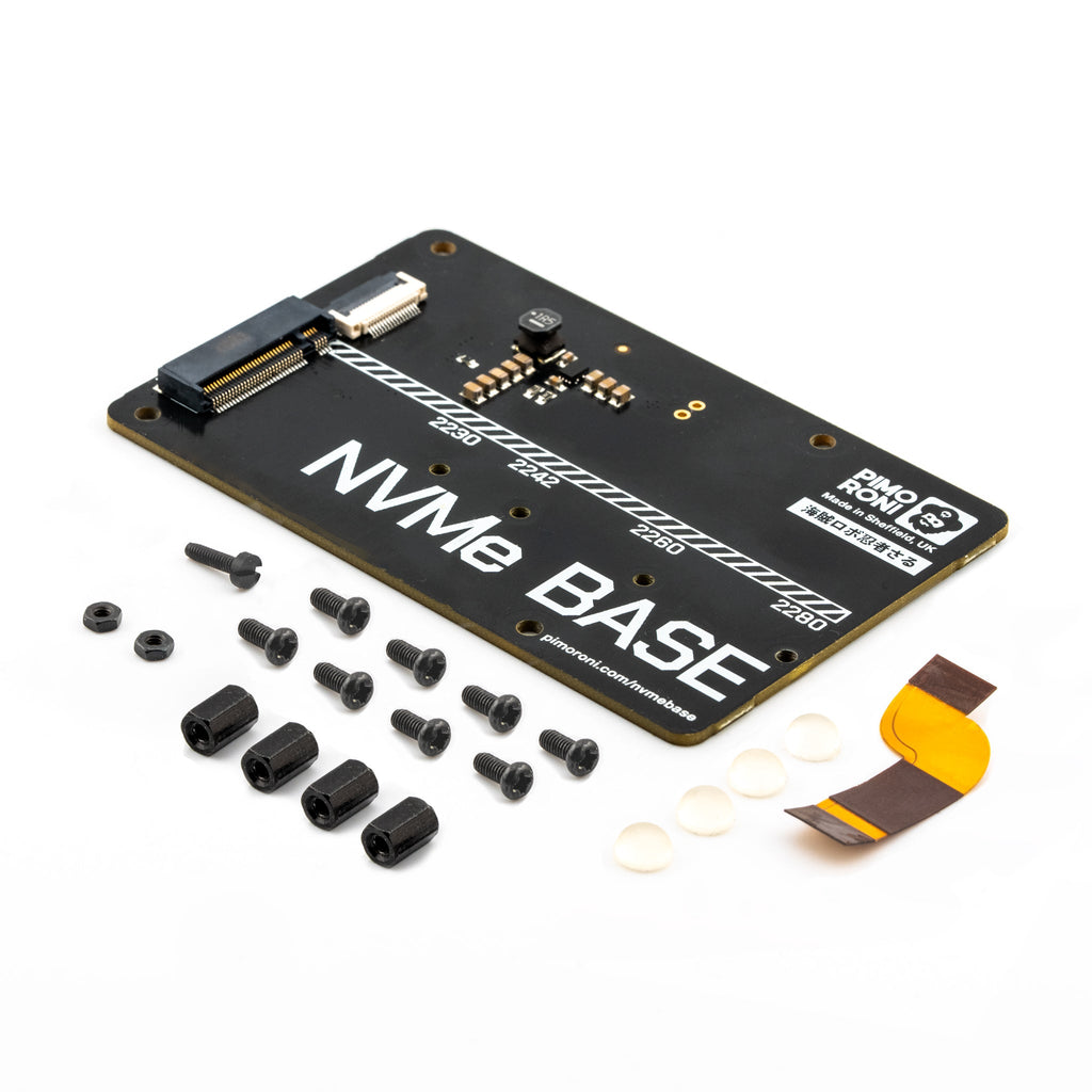 Makerbright Raspberry Pi 5 Pimoroni NVMe Base for Raspberry Pi 5 (No SSD) - MakerBright