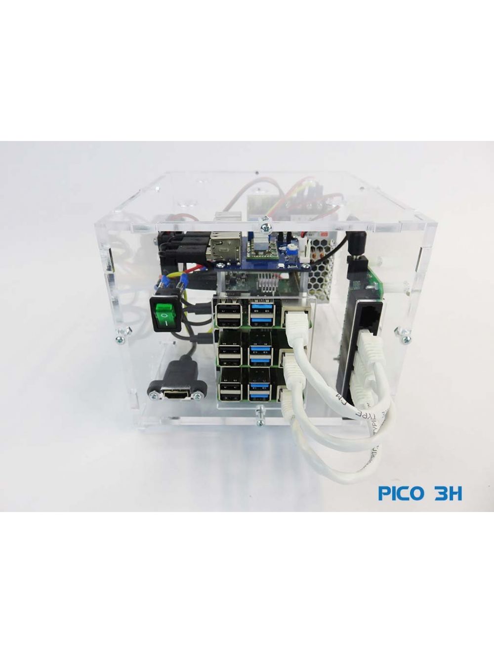PicoCluster Pico 3 w/Raspberry Pi 4 8GB
