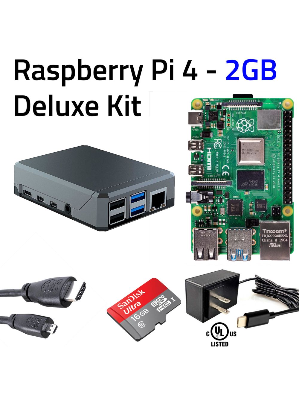 2013 Original Raspberry Pi 4 Model B Starter Kits ( Aluminum Case) -  MaidaTech