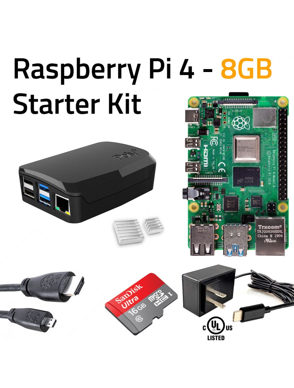 MakerBright Raspberry Pi 4 Starter Kit (8GB)